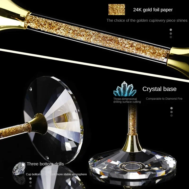 420ml Gold crystal red wine gl - Highball Glass Set のレビューと価格