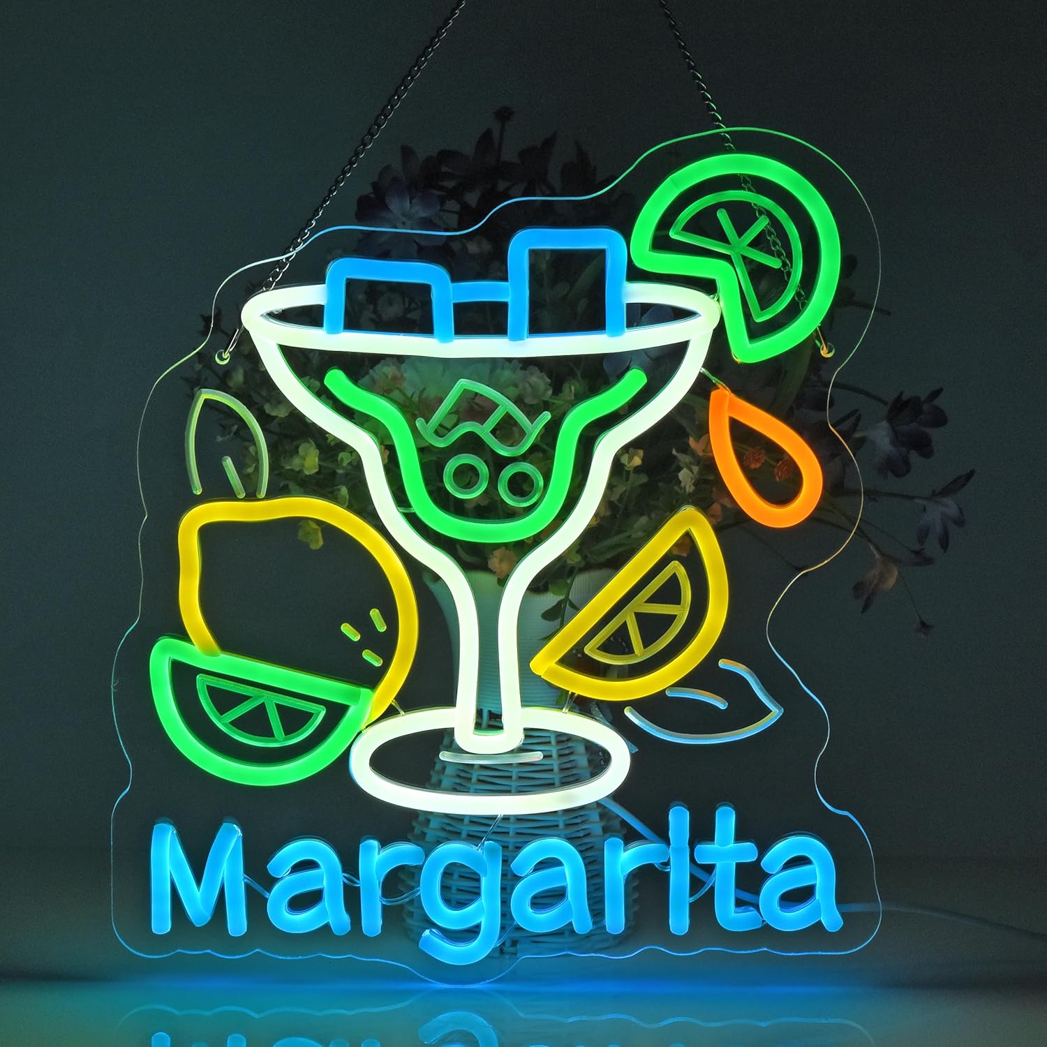 Margarita Neon Sign Wall Art D - Home Bar Signs のレビューと価格
