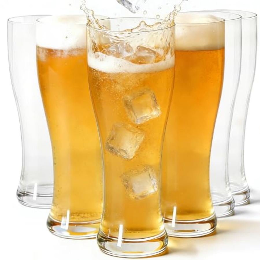 18 oz Pilsner Beer Glasses Set - Highball Glass Set のレビューと価格