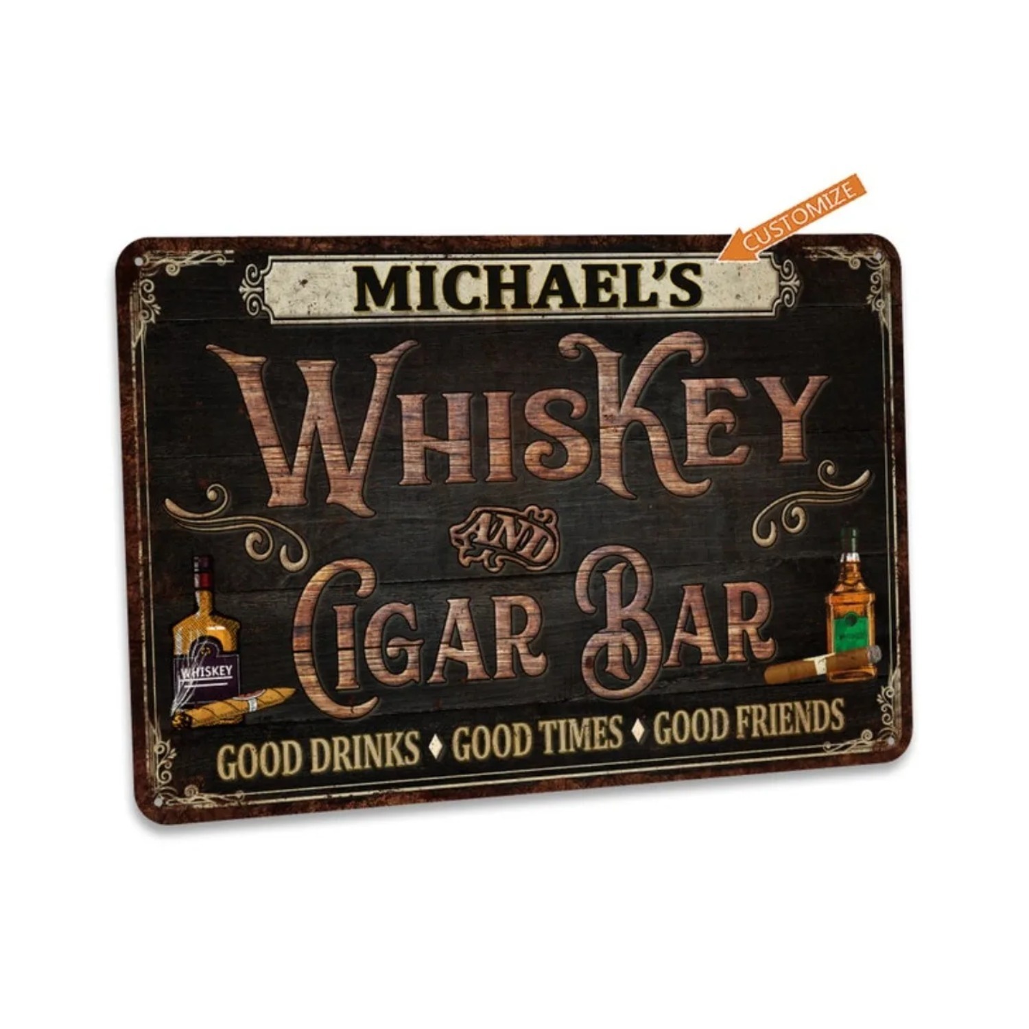 Custom Personalized Vintage Wh - Home Bar Signs のレビューと価格