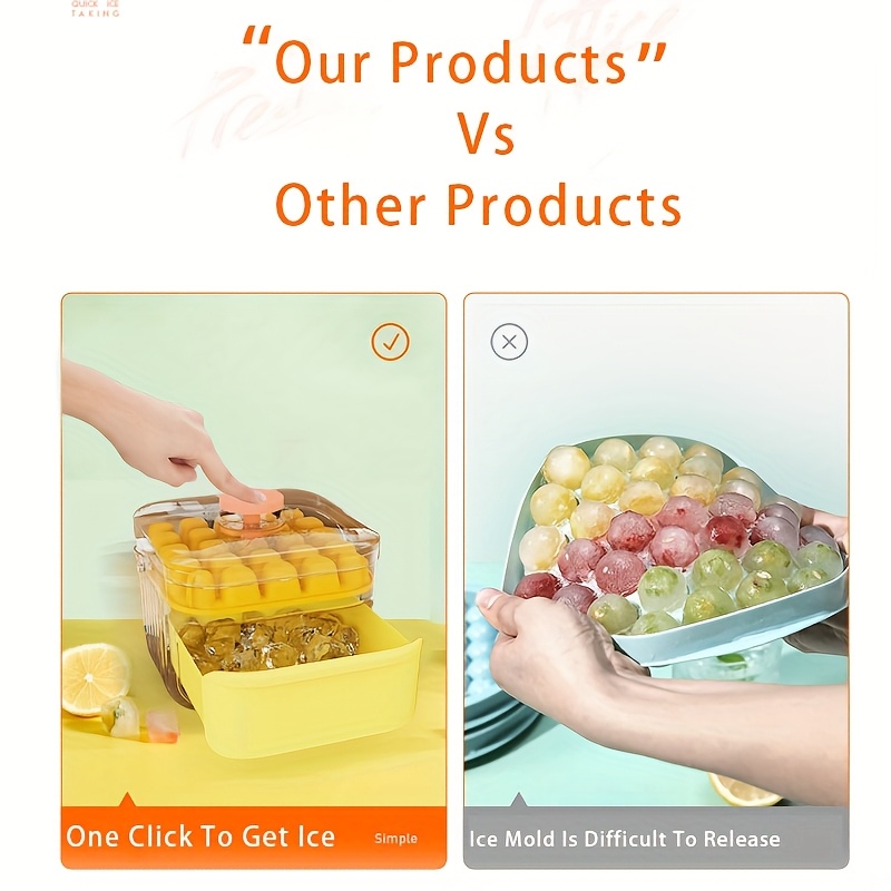 48 Cells Ice Cube Tray Easy Co - Home Bar And Fridge のレビューと価格