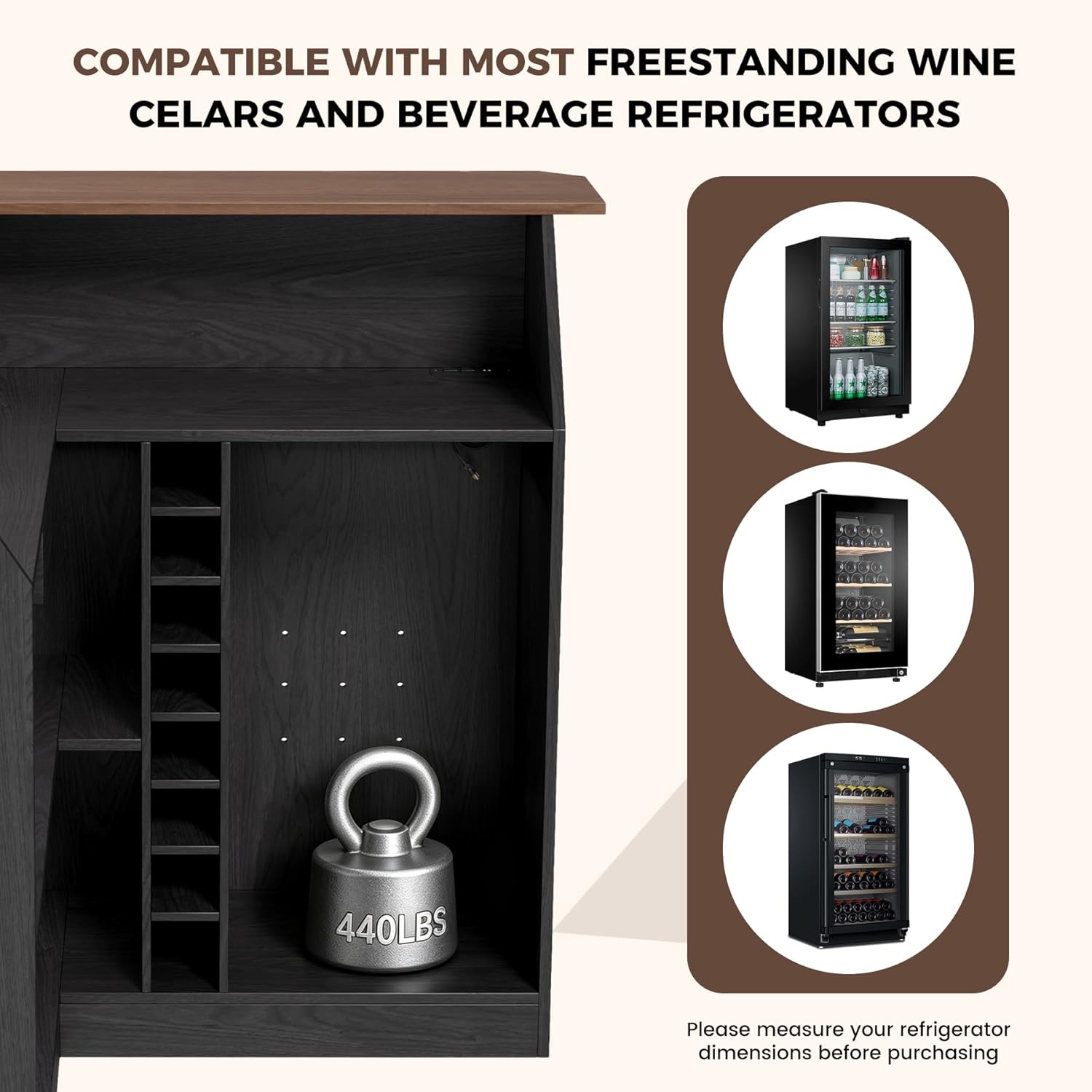 L Shaped Home Bar Unit With Fr - Home Bar And Fridge のレビューと価格