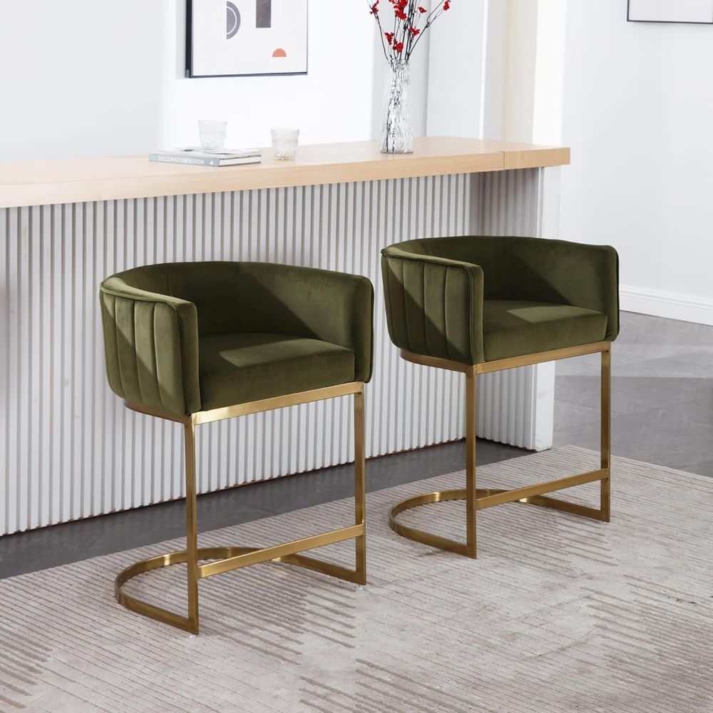 24 Velvet Upholstered Counter  - Home Bar And Counter のレビューと価格