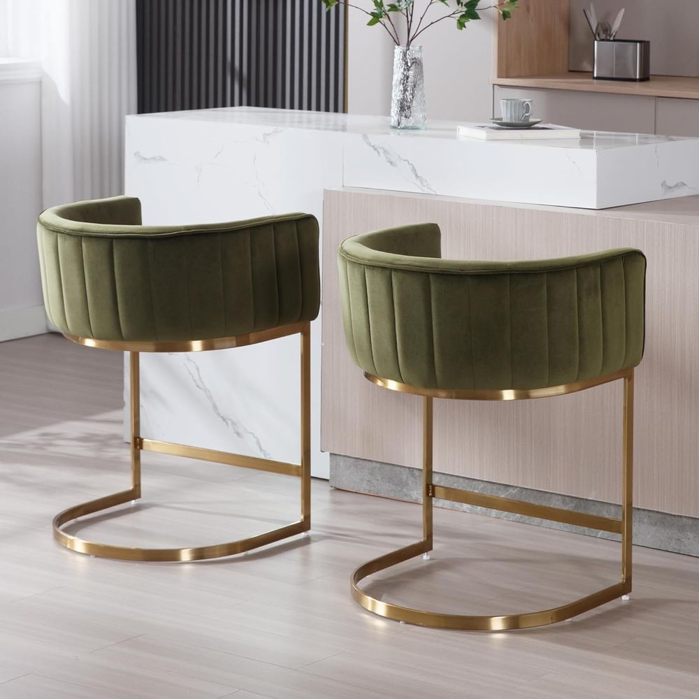 24 Velvet Upholstered Counter  - Home Bar And Counter のレビューと価格