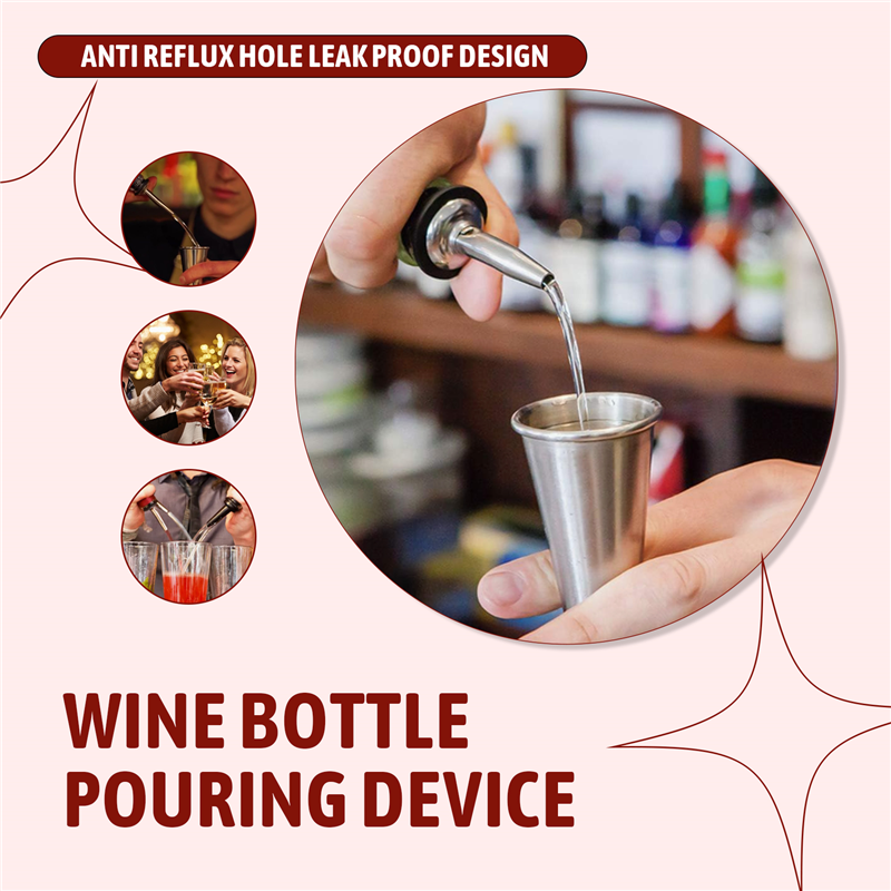 AEE2-6Pcs Stainless Steel Pour - Speed Pourer Cap のレビューと価格