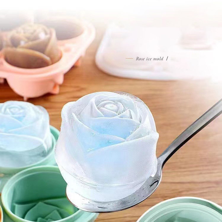 3D Rose Ice Molds 4 Holes Ice  - Ice Mold Sphere のレビューと価格