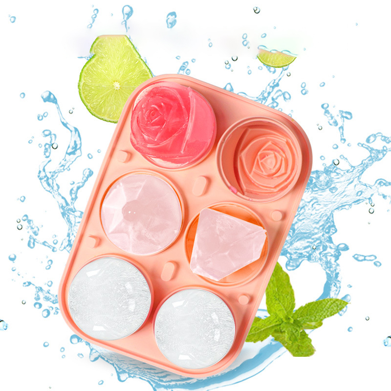 3D Rose Diamond Round Ice Cube - Ice Mold Sphere のレビューと価格