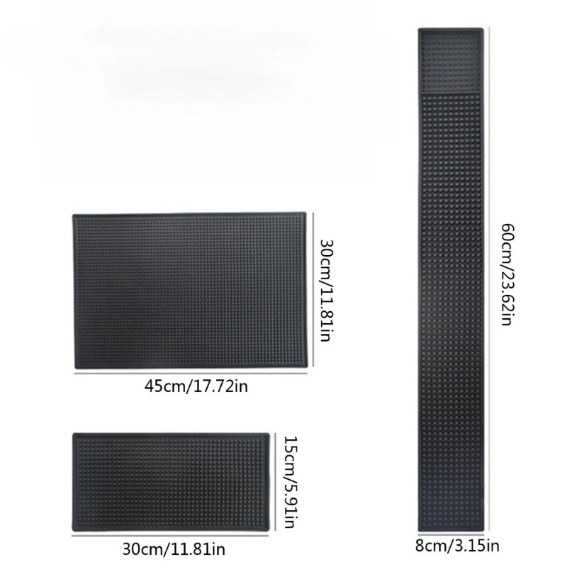 Bar Mat Rubber Dish Drying Mat - Home Bar Shelf のレビューと価格