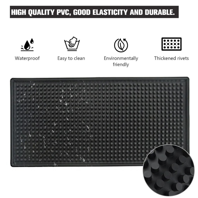 Bar Mat Rubber Dish Drying Mat - Home Bar Shelf のレビューと価格