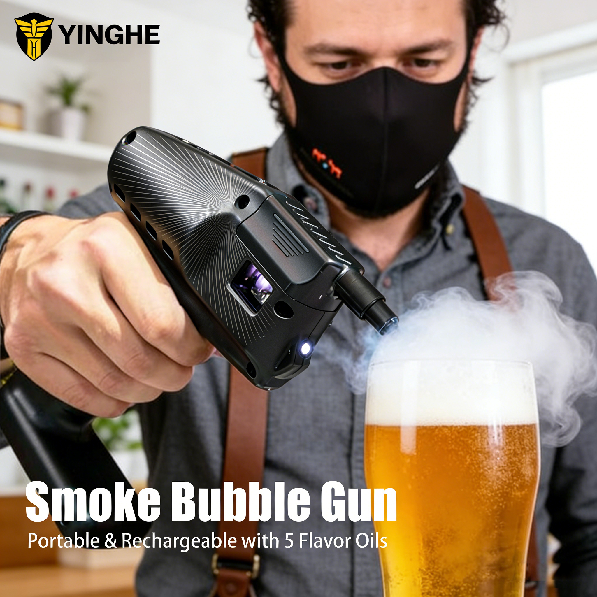 Cocktail Smoke Bubble Gun - US - Smoking Gun Kit のレビューと価格