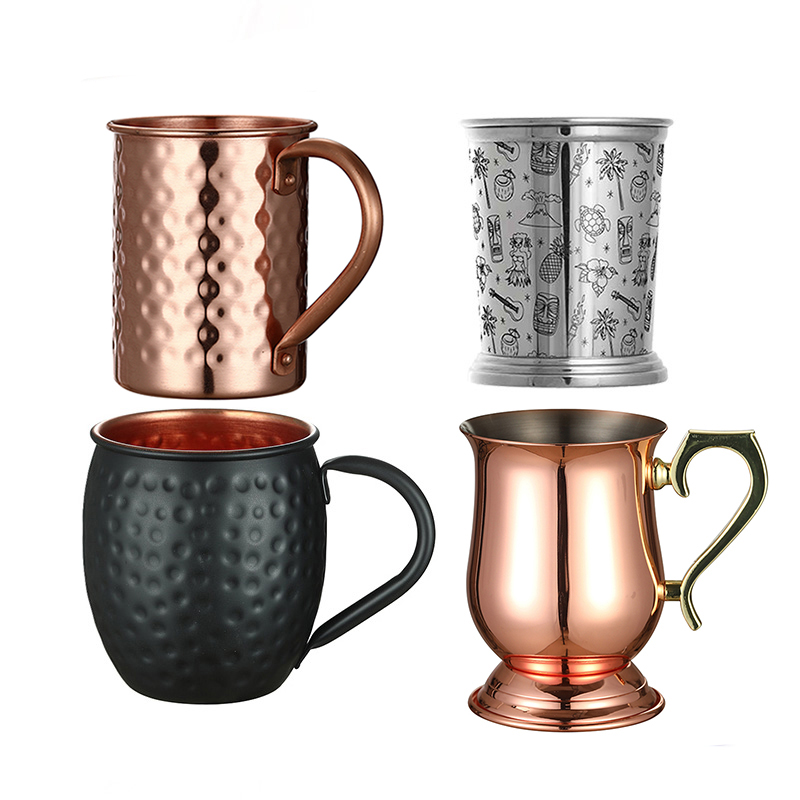 Hammered Copper Plated Stainle - Mule Copper Mug のレビューと価格