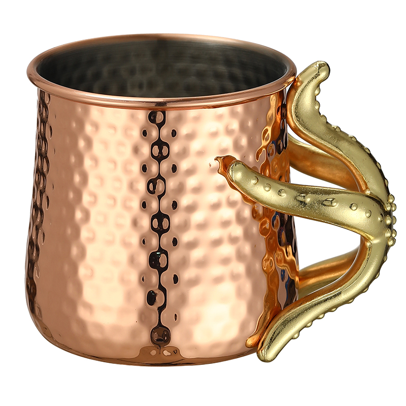 Hammered Copper Plated Stainle - Mule Copper Mug のレビューと価格