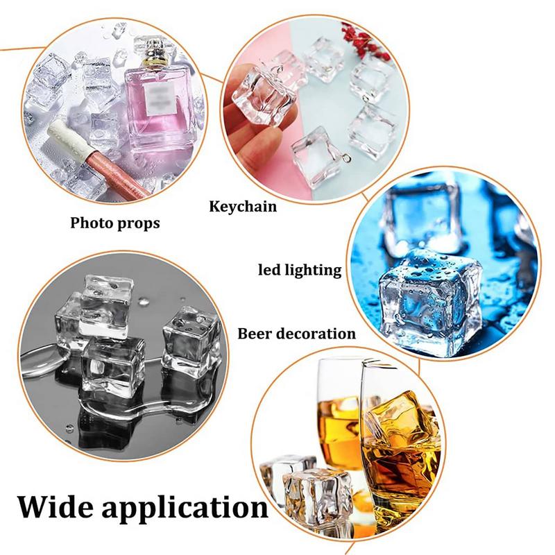 50PCS 3D Acrylic Fake Ice Cube - Ice Mold Sphere のレビューと価格