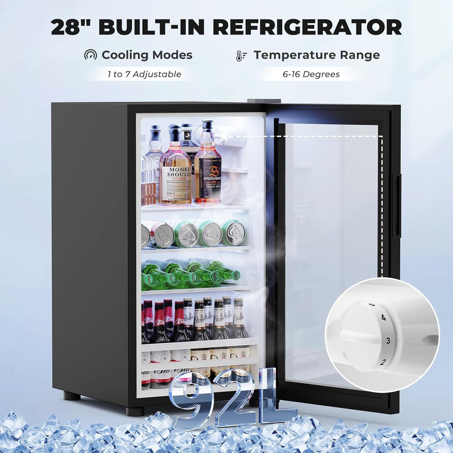 Fluted Coffee Bar Cabinet with - Home Bar And Fridge のレビューと価格