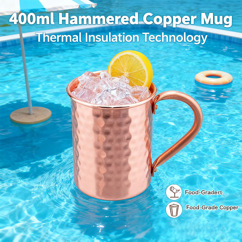 New 100% Copper Cups Pure Soli - Mule Copper Mug のレビューと価格
