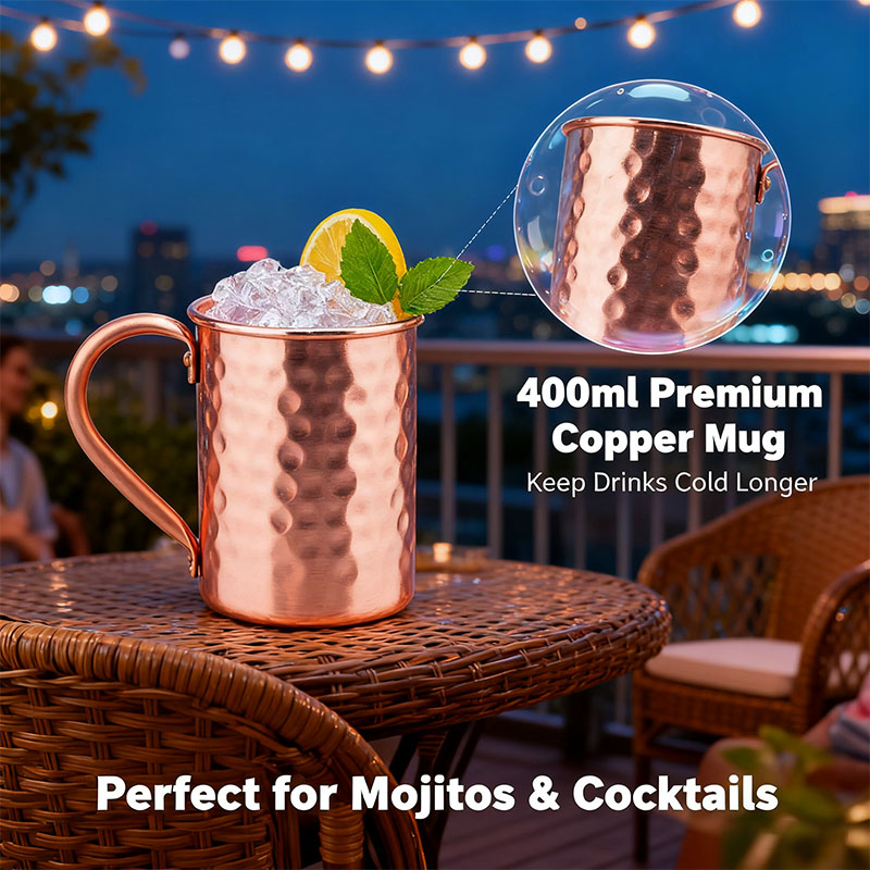 New 100% Copper Cups Pure Soli - Mule Copper Mug のレビューと価格