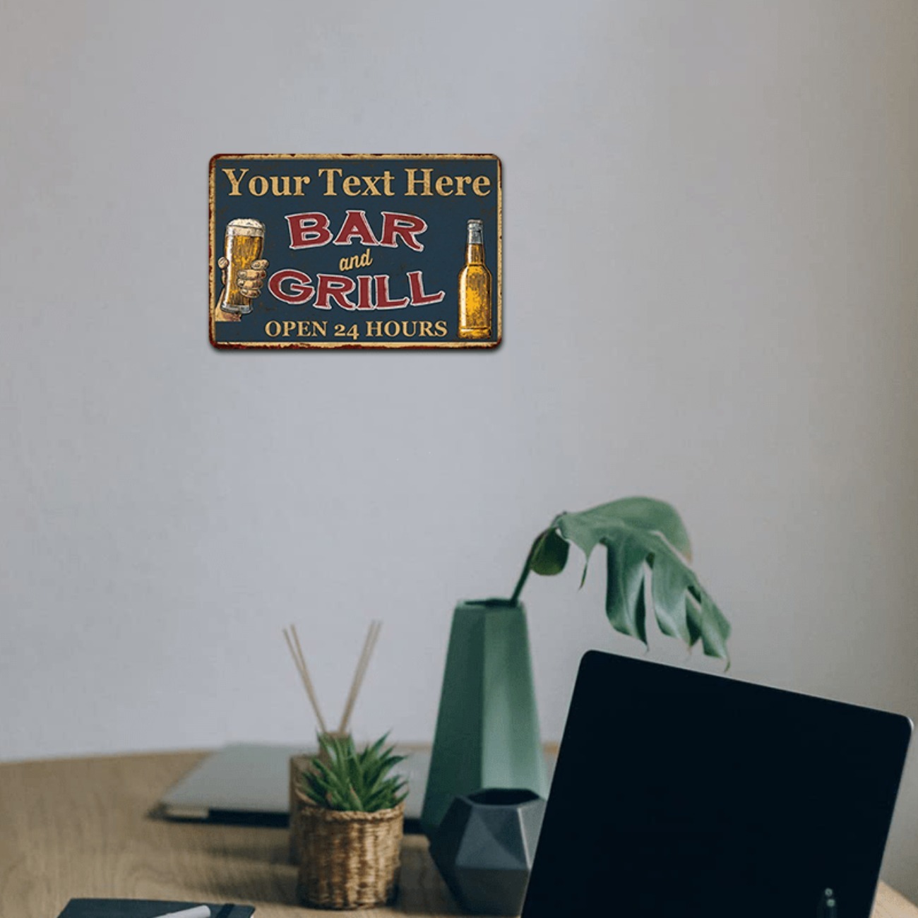 Customizable Bar & Grill Alumi - Home Bar Signs のレビューと価格