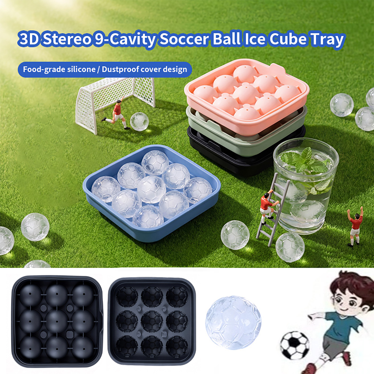 1Pcs Football-Themed Silicone  - Ice Mold Sphere のレビューと価格