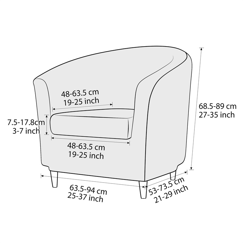 Solid Color Club Armchair Cove - Home Bar Lounge のレビューと価格