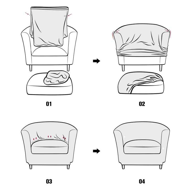 Solid Color Club Armchair Cove - Home Bar Lounge のレビューと価格