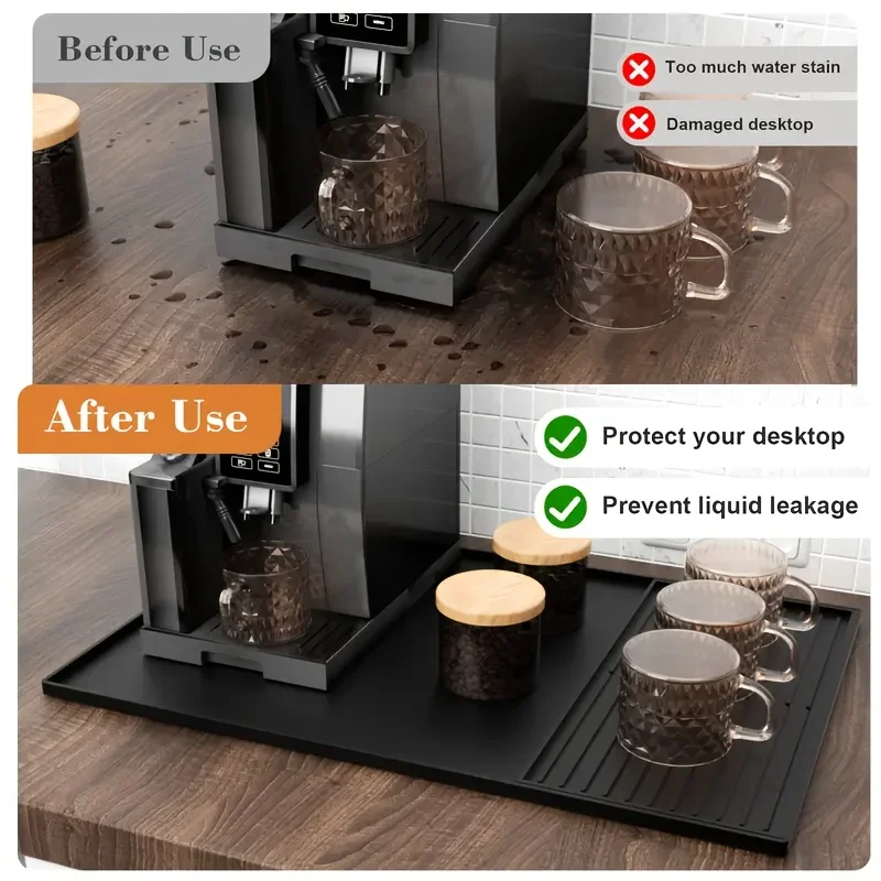 2-in-1 Silicone Coffee Bar Mat - Home Bar And Counter のレビューと価格