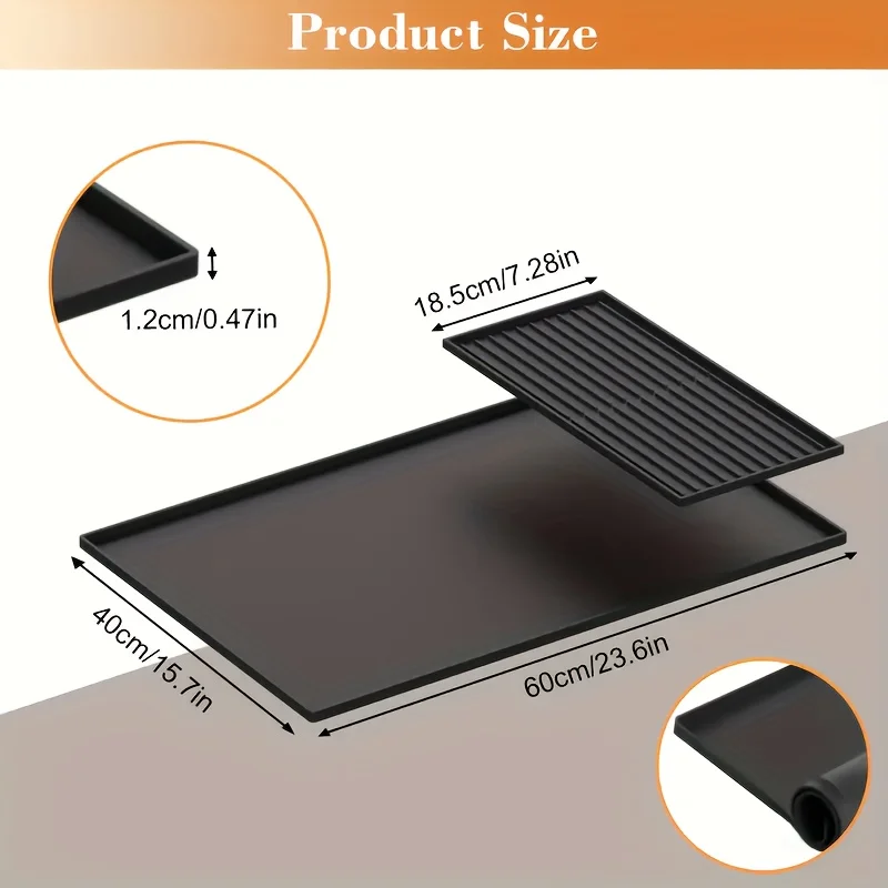 2-in-1 Silicone Coffee Bar Mat - Home Bar And Counter のレビューと価格
