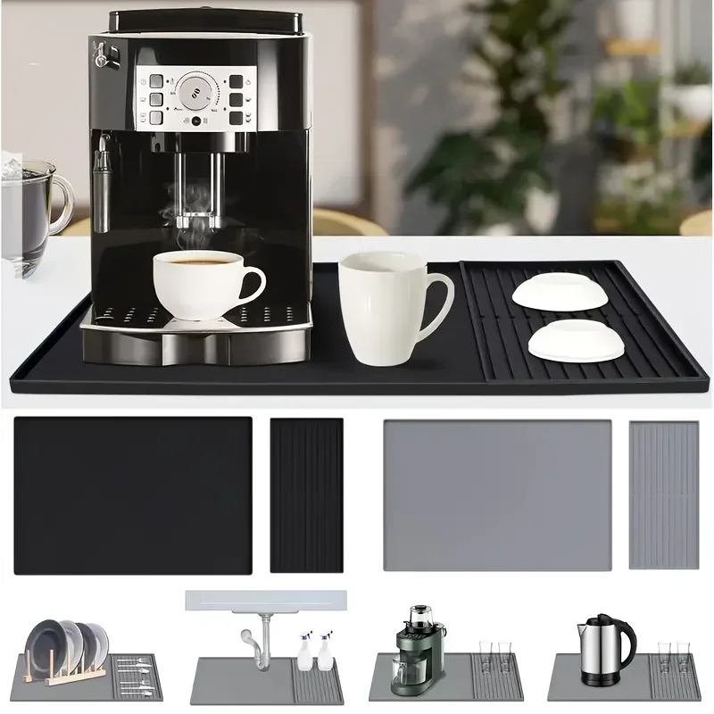 2-in-1 Silicone Coffee Bar Mat - Home Bar And Counter のレビューと価格