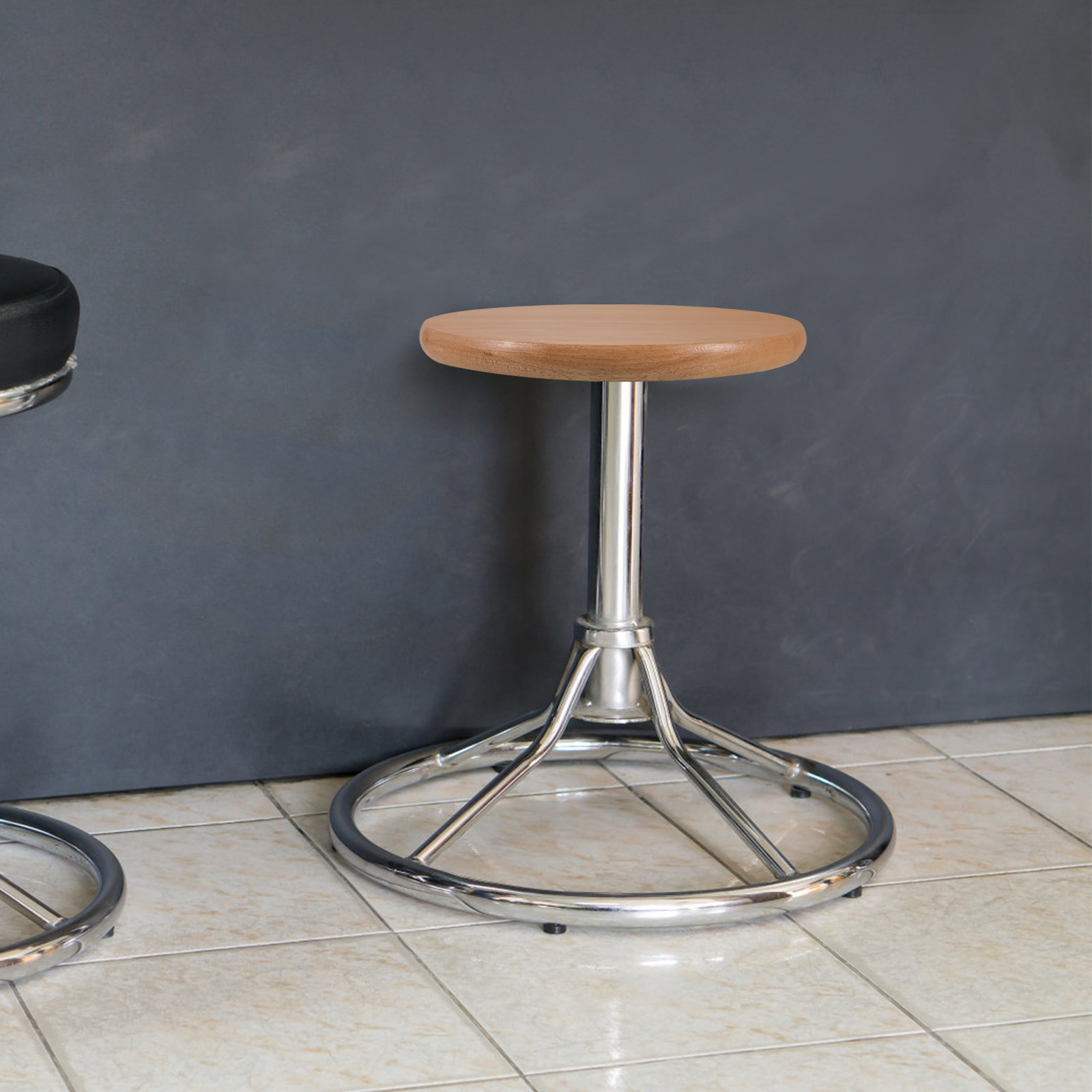 Round Wooden Bar Stool Seat Re - Home Bar Seating のレビューと価格