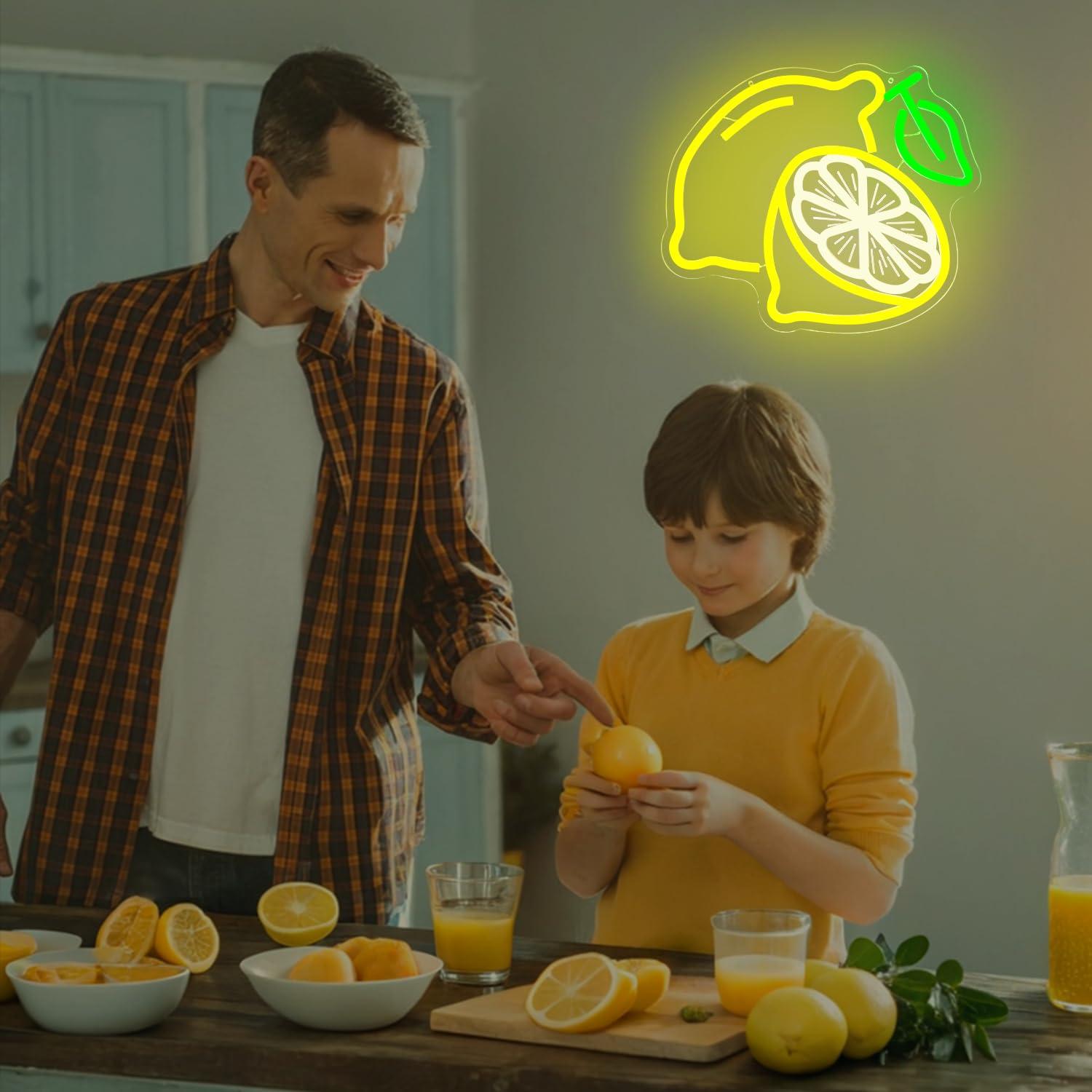 Lemon Neon Sign Dimmable LED L - Home Bar Signs のレビューと価格