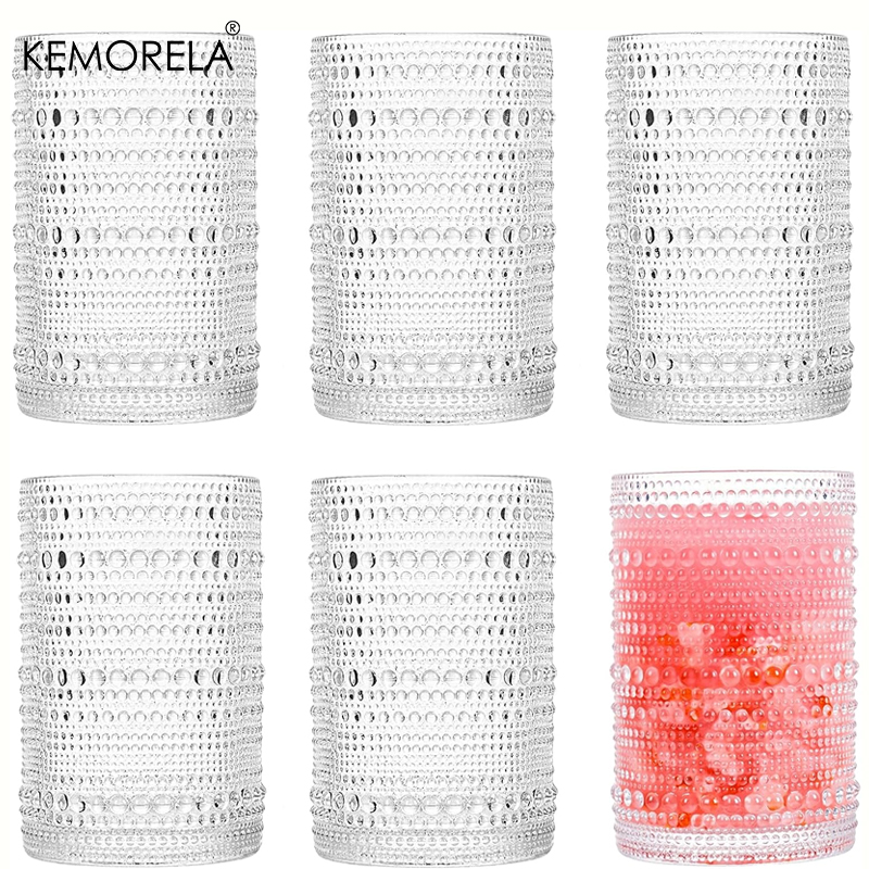 15oz Hobnail Drinking Glasses  - Highball Glass Set のレビューと価格
