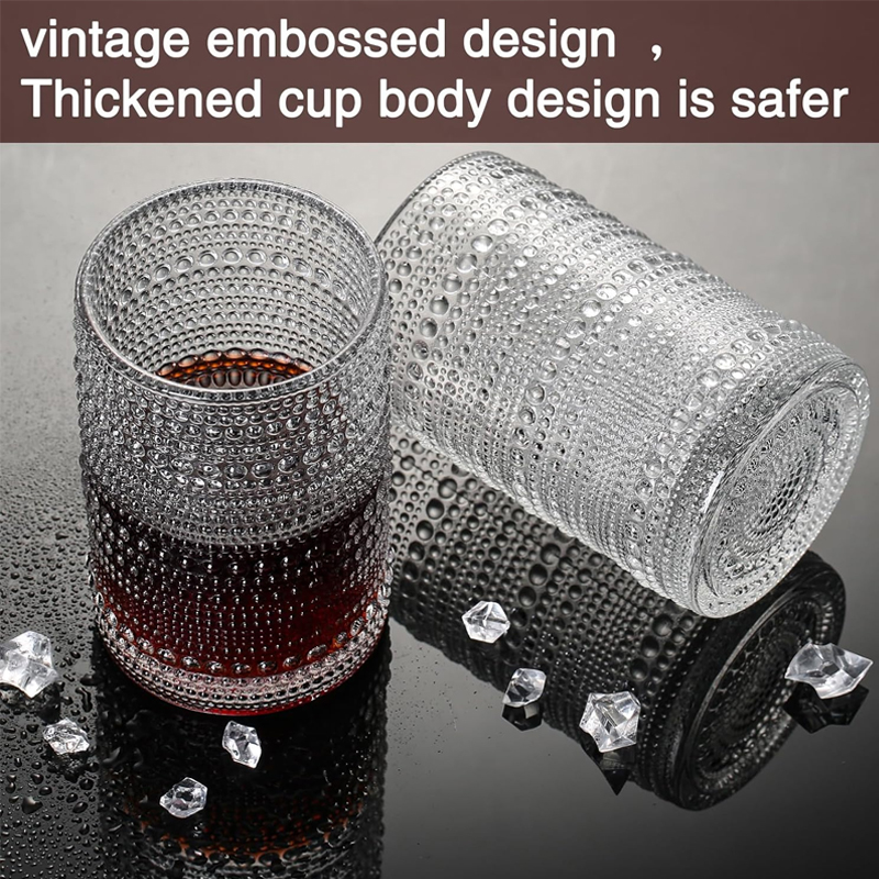 15oz Hobnail Drinking Glasses  - Highball Glass Set のレビューと価格