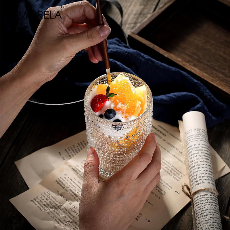 15oz Hobnail Drinking Glasses  - Highball Glass Set のレビューと価格