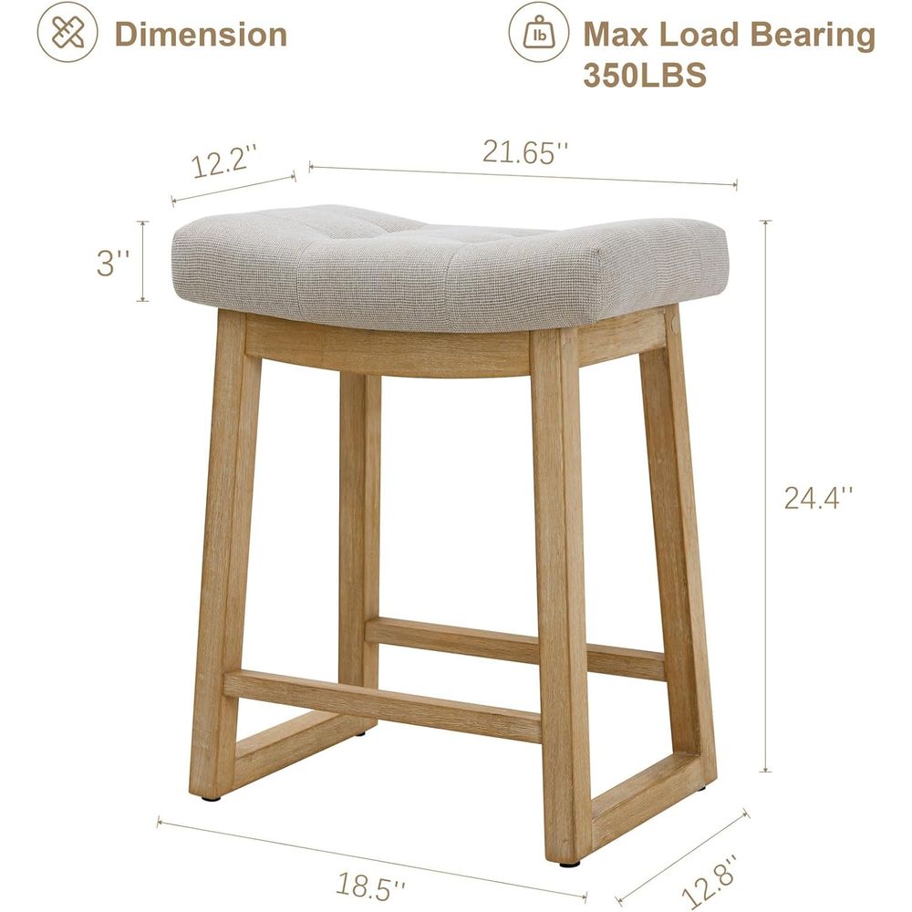 Set of 3, 24 Upholstered Count - Home Bar And Counter のレビューと価格