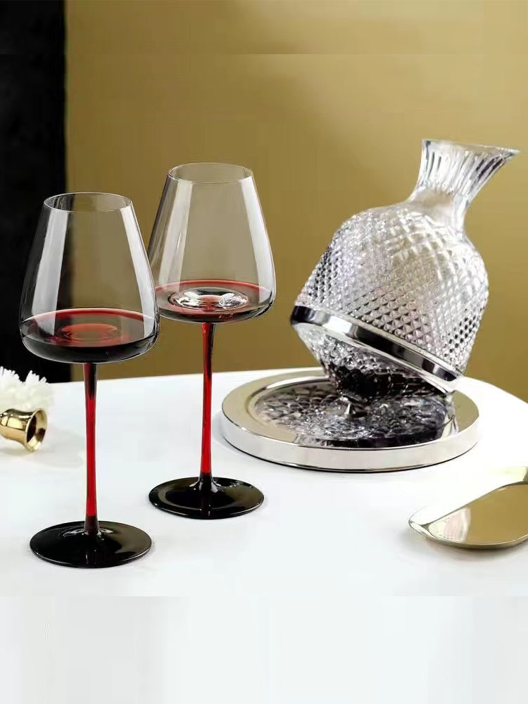 Burgundy Wine Glasses Crystal  - Highball Glass Set のレビューと価格