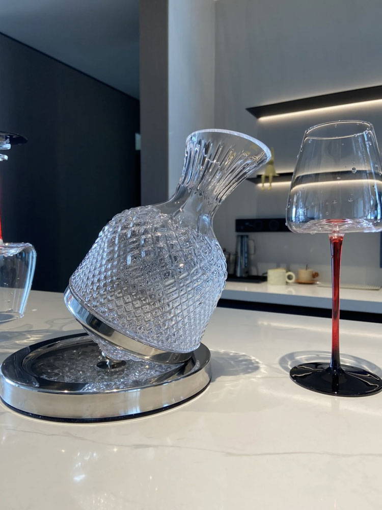 Burgundy Wine Glasses Crystal  - Highball Glass Set のレビューと価格