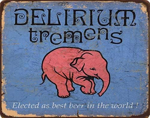 Tin Sign For Delirium Tremens  - Home Bar And Coffee のレビューと価格