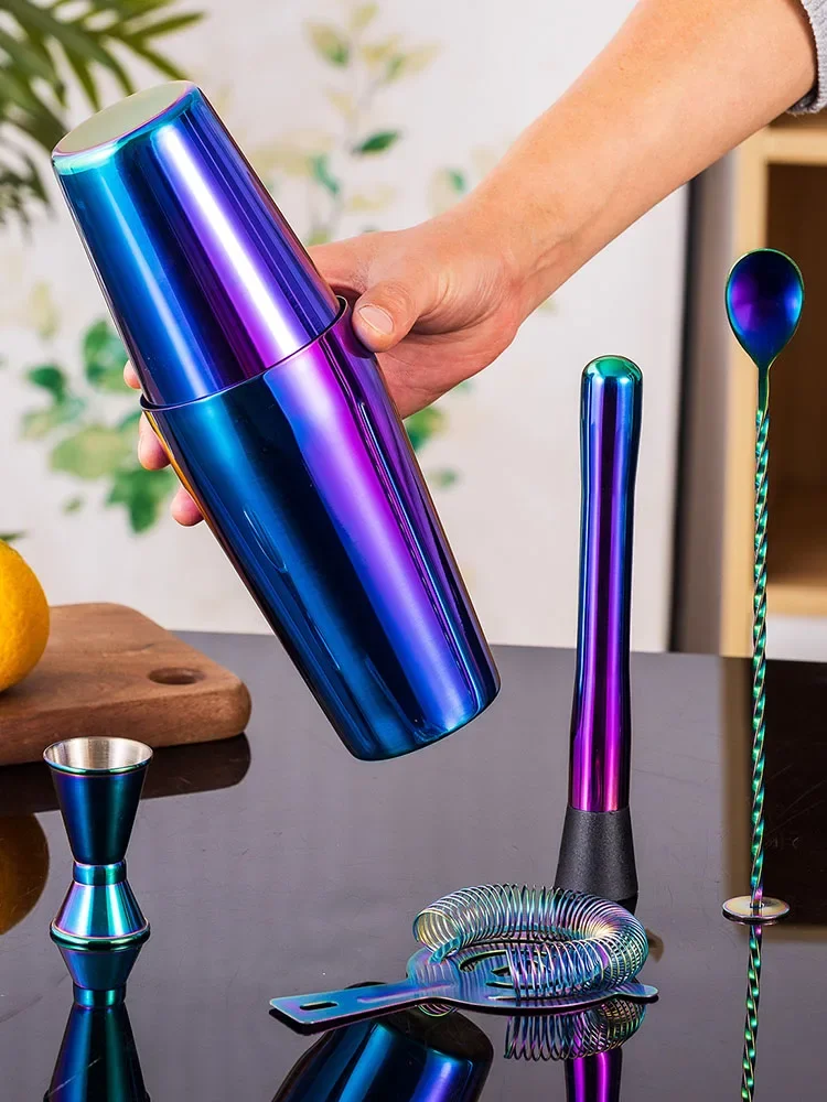 5/7pcs Rainbow Cocktail Shaker - Boston Shaker Set のレビューと価格