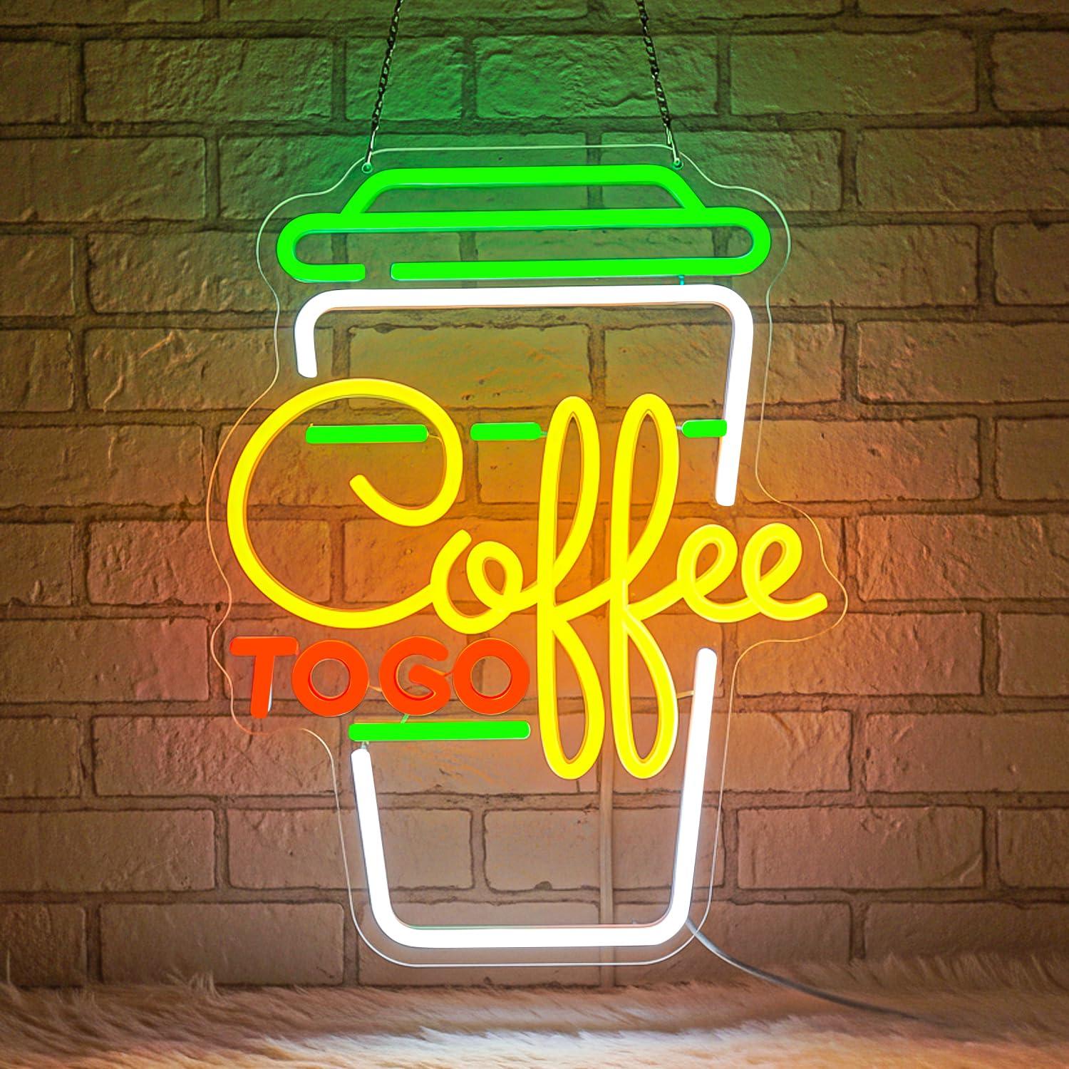Coffee Neon Sign USB Dimmable  - Home Bar Signs のレビューと価格
