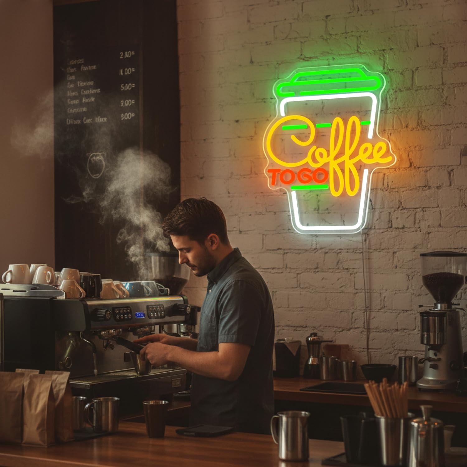 Coffee Neon Sign USB Dimmable  - Home Bar Signs のレビューと価格