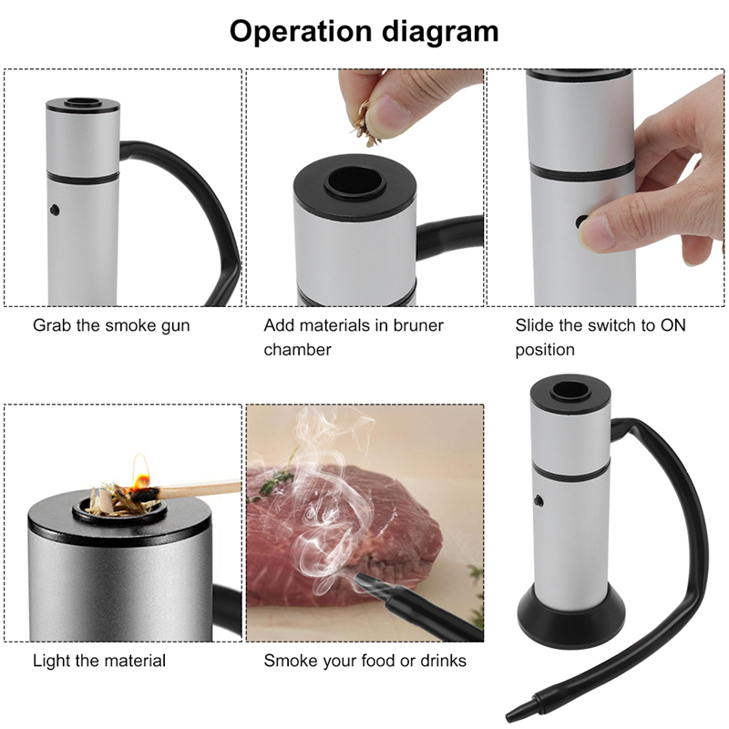 1 Set Food Cold Smoke Generato - Smoking Gun Kit のレビューと価格