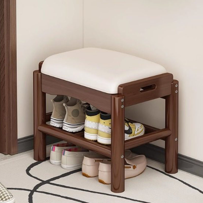 Modern Wood Foot Stool Shoe St - Home Bar Lounge のレビューと価格