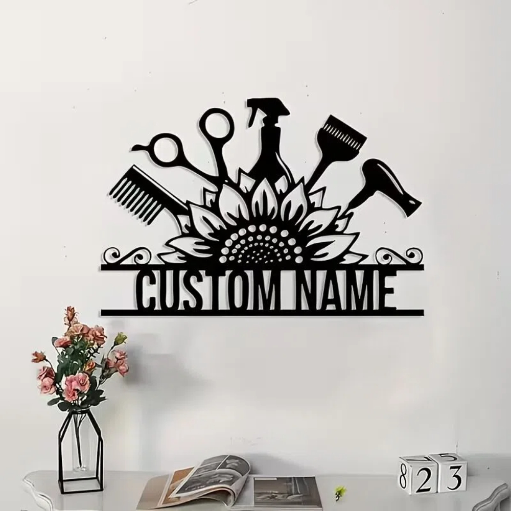 Custom Hair Stylist metal Name - Home Barber のレビューと価格