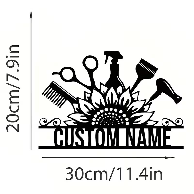 Custom Hair Stylist metal Name - Home Barber のレビューと価格