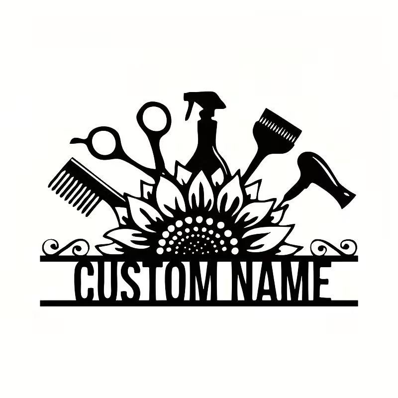 Custom Hair Stylist metal Name - Home Barber のレビューと価格