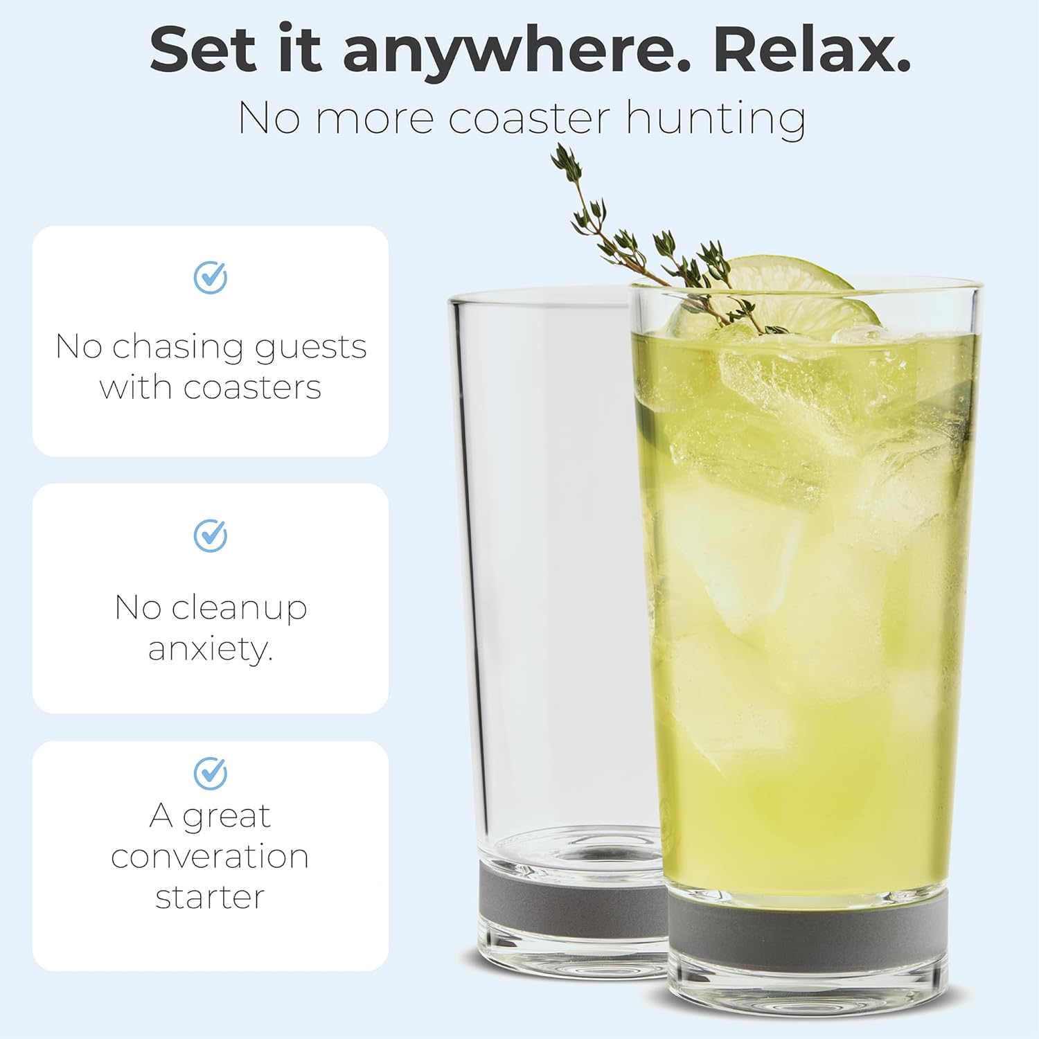 Highball Glass with Built-In S - Highball Glass Set のレビューと価格