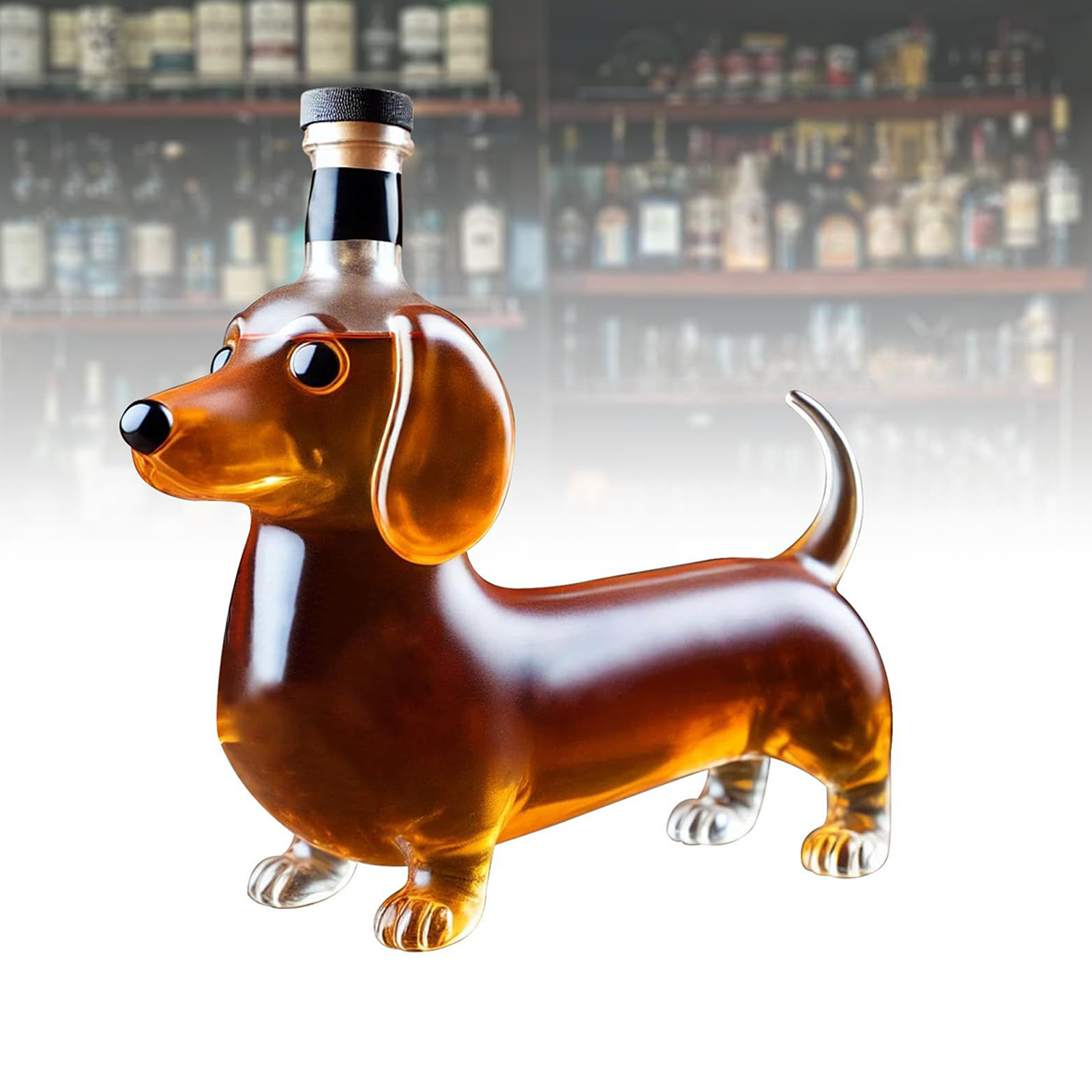 Whiskey Glass Liquor Bottle Da - Home Bar Shelf のレビューと価格