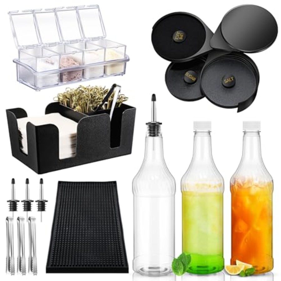 15 Pcs Bar Caddy Accessories 3 - Speed Pourer Cap のレビューと価格