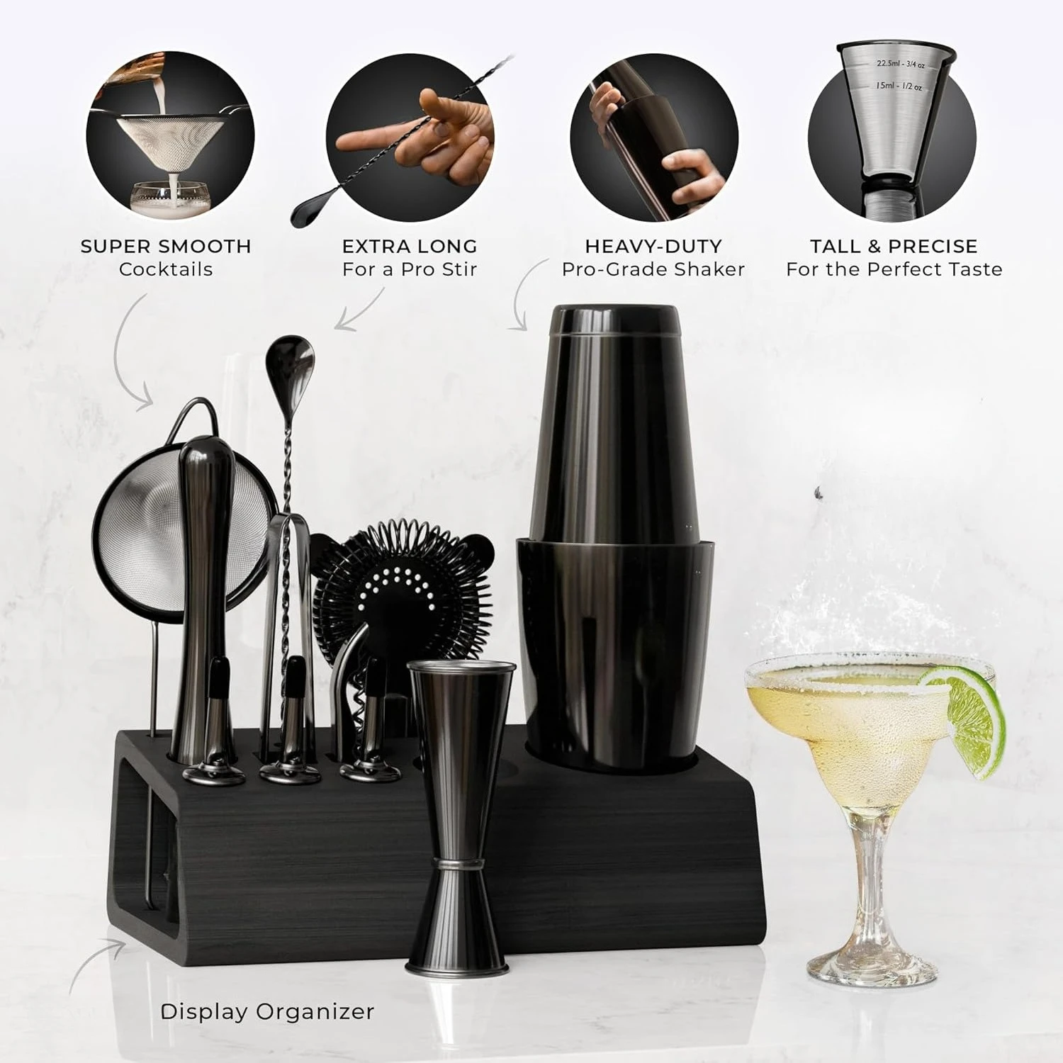 14Pcs Cocktail Shaker Set 28oz - Boston Shaker Set のレビューと価格