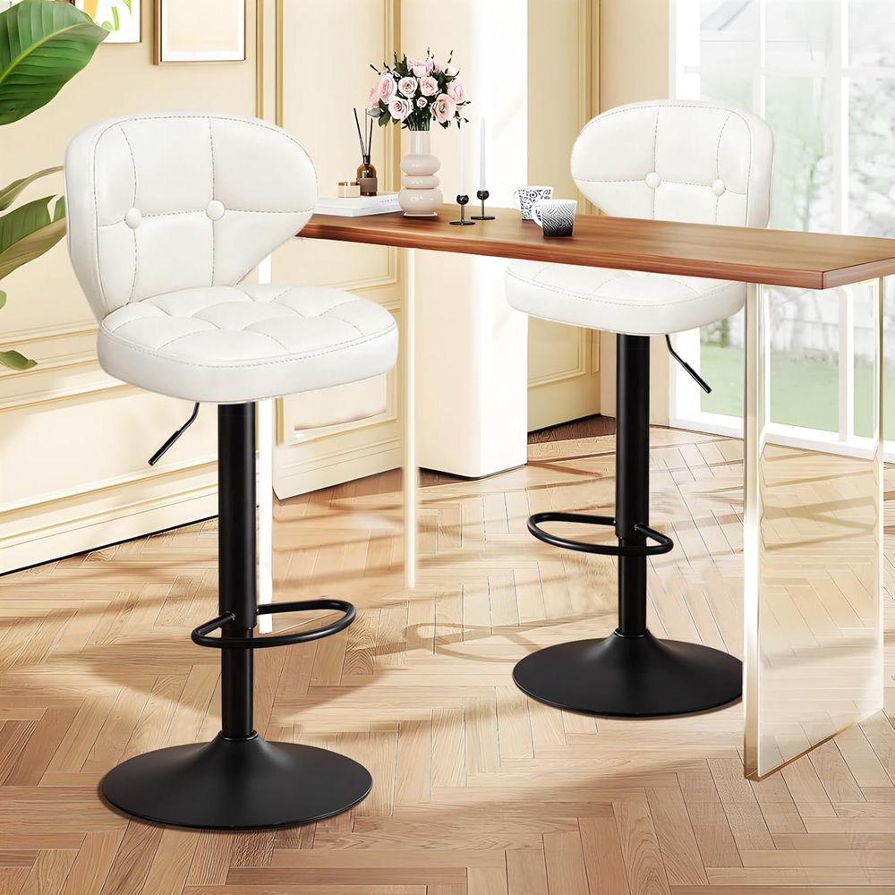 Bar Stools Set o 6, Adjustable - Home Bar And Counter のレビューと価格