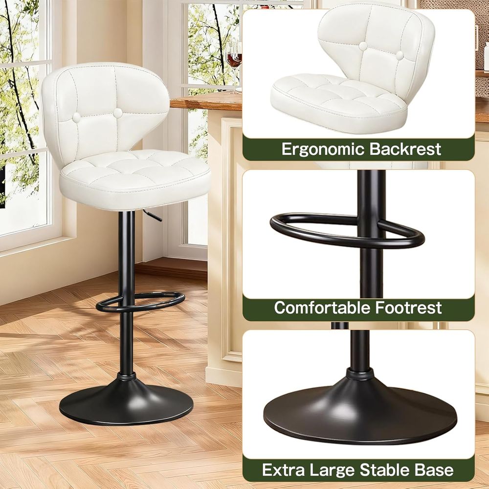 Bar Stools Set o 6, Adjustable - Home Bar And Counter のレビューと価格